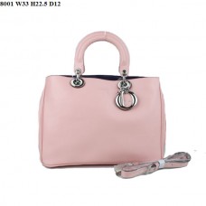 Dior Diorissimo Kleine Tasche, rosa Nappaleder (silberne Beschläge) 8001 Dior Diorissimo Kleine Tasche, rosa Nappaleder (silberne Beschläge) 8001
