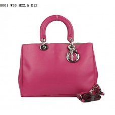 Dior Diorissimo Kleine Tasche, Pfirsichfarbenes Nappaleder (silberne Beschläge) 8001 Dior Diorissimo Kleine Tasche, Pfirsichfarbenes Nappaleder (silberne Beschläge) 8001