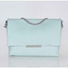 Celine Blade Flap Original Leder-Schultertasche Hellblau 3078A