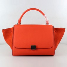 Klassische orangefarbene Wildledertaschen von Celine Klassische orangefarbene Wildledertaschen von Celine