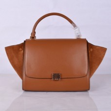 Celine Klassische Trapez-Ledertasche, braun, 30 cm Celine Klassische Trapez-Ledertasche, braun, 30 cm