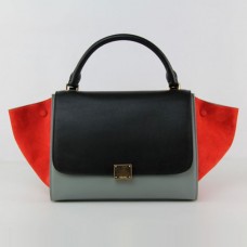 Celine Classic Taschen aus schwarzem, grauem und rotem Rindsleder Celine Classic Taschen aus schwarzem, grauem und rotem Rindsleder