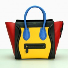 Celine Große Reisetasche Schwarz Gelb Blau Rot