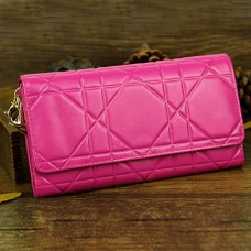 Christian Dior Cannage Continental-Geldbörse aus Lackleder 0016 Rose Christian Dior Cannage Continental-Geldbörse aus Lackleder 0016 Rose