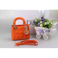 Replika Dior Lady Standard Lammleder Orange Replika Dior Lady Standard Lammleder Orange