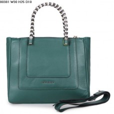 Bvlgari Neue Serpenti Ferrari Ledertasche, grün, Modell 80381