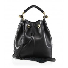 Chloe Gala Leder-Beuteltasche Schwarz Chloe Gala Leder-Beuteltasche Schwarz