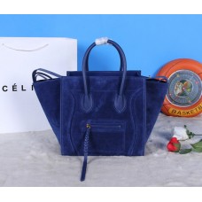 Celine Boston Wildledertaschen in Königsblau