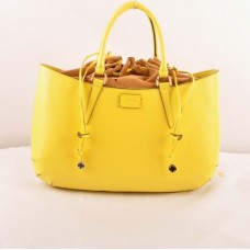 Fendi B Fab Zitronengelbe Ferrari Leder Große Henkeltasche Fendi B Fab Zitronengelbe Ferrari Leder Große Henkeltasche