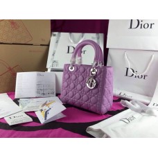 Replika Dior Lady Standard Handtasche aus echtem Leder, lila Replika Dior Lady Standard Handtasche aus echtem Leder, lila