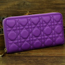 Lady Dior Escapade Geldbörse aus Lammleder, D0082 Lila Lady Dior Escapade Geldbörse aus Lammleder, D0082 Lila