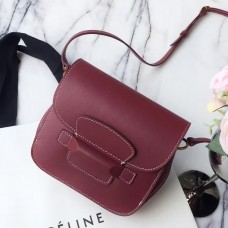 Celine Bordeaux Tab Umhängetasche