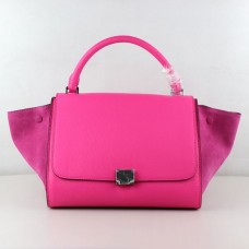 Klassische Celine-Taschen aus neonpinkem Wildleder Klassische Celine-Taschen aus neonpinkem Wildleder