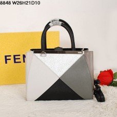 Fendi 2Jours Multicolor Schwarze Ferrari Ledertasche 8848 Fendi 2Jours Multicolor Schwarze Ferrari Ledertasche 8848