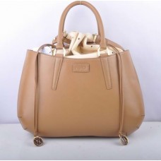 Fendi B Fab Apricot Deerskin Leather Large Top-handheble Bag