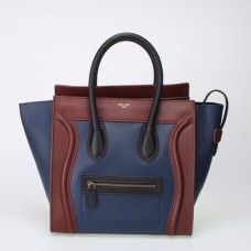 Celine Große Gepäcktasche Marineblau Braun Schwarz Celine Große Gepäcktasche Marineblau Braun Schwarz