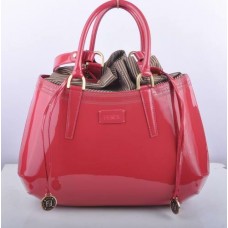 Fendi B Fab Pfirsichfarbene Lackleder-Henkeltasche Fendi B Fab Pfirsichfarbene Lackleder-Henkeltasche