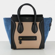Celine Große Gepäcktasche Schwarz Nude Blau Wildleder Celine Große Gepäcktasche Schwarz Nude Blau Wildleder