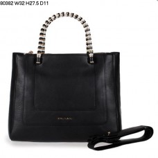 Bvlgari Neue Serpenti Handtasche aus Kalbsleder, Schwarz 80382 Bvlgari Neue Serpenti Handtasche aus Kalbsleder, Schwarz 80382