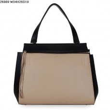 Celine EDGE Tasche aus Kalbsleder Beige/Schwarz 26938