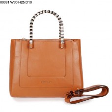 Bvlgari Neue Serpenti Ferrari Lederhandtasche, Erdgelb 80381