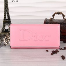 Christian Dior Pink Flap Wallet 117