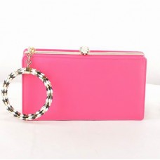 Bvlgari Serpenti Original Pochette mit Lederrahmen, Fuschia 82121 Bvlgari Serpenti Original Pochette mit Lederrahmen, Fuschia 82121