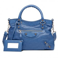 Balenciaga Giant Rose Gold Town Bleu Cobalt