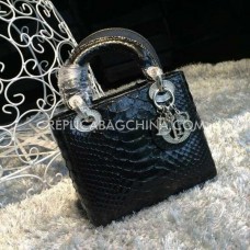 Replika Dior Lady Default Schlangenleder Schwarze Tasche Replika Dior Lady Default Schlangenleder Schwarze Tasche