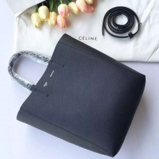 Kleine Celine Cabas Tasche aus schwarzem Leder Kleine Celine Cabas Tasche aus schwarzem Leder