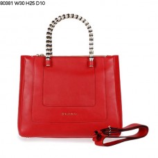 Bvlgari Neue Serpenti Ferrari Ledertasche, Rot, 80381