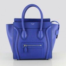 Celine Medium Luggage Tote Neonblaue Taschen