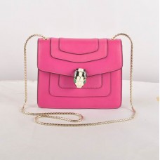 Bvlgari Serpenti Original Leder-Schultertasche Fuchsia 604 Bvlgari Serpenti Original Leder-Schultertasche Fuchsia 604