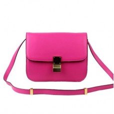 Celine Clasp Classic Box Medium Bag Rose