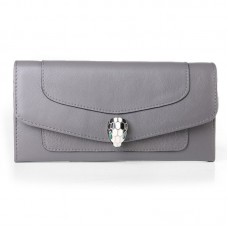 Bvlgari Serpenti Original Lederbrieftasche Khaki 201302 Bvlgari Serpenti Original Lederbrieftasche Khaki 201302