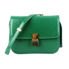 Celine Classic Box Calfskin Flap Bag Grün