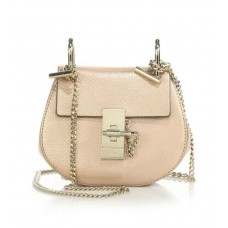Chloe Drew Nano Metallic Leder-Umhängetasche Gold