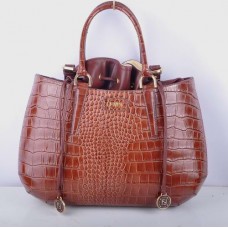 Fendi B Fab Große Henkeltasche aus kaffeebraunem Krokodilleder Fendi B Fab Große Henkeltasche aus kaffeebraunem Krokodilleder