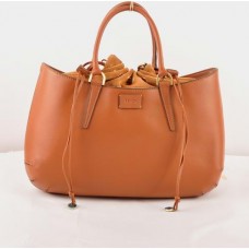 Fendi B Fab Earth Yellow Ferrari Leder Große Henkeltasche