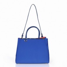 Fendi 2Jours blaue Canvas-Henkeltasche Fendi 2Jours blaue Canvas-Henkeltasche