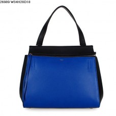 Celine EDGE Tasche aus Kalbsleder Blau/Schwarz 26938