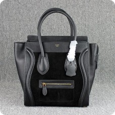 Celine Große Gepäcktasche aus schwarzem Wildleder Celine Große Gepäcktasche aus schwarzem Wildleder