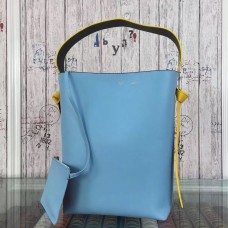 Celine Twisted Cabas Small Bag aus blau/braunem Kalbsleder Celine Twisted Cabas Small Bag aus blau/braunem Kalbsleder