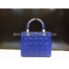 Replika Dior Lady Default Totes, blaue Tasche Replika Dior Lady Default Totes, blaue Tasche