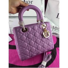 Replika Dior Lady Tote Handtasche aus echtem Leder, lila Replika Dior Lady Tote Handtasche aus echtem Leder, lila