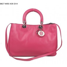 Dior Diorissimo Tasche, Pfirsichfarbenes Nappaleder (silberne Beschläge) 9627 Dior Diorissimo Tasche, Pfirsichfarbenes Nappaleder (silberne Beschläge) 9627