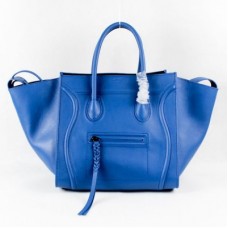Celine Boston Taschen aus hellblauem Leder