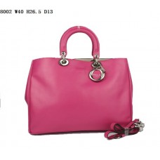 Dior Diorissimo Jumbo Tasche, Pfirsichfarbenes Nappaleder (silberne Beschläge) 8002 Dior Diorissimo Jumbo Tasche, Pfirsichfarbenes Nappaleder (silberne Beschläge) 8002