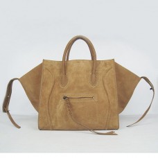 Celine Boston Wildledertaschen in Apricot