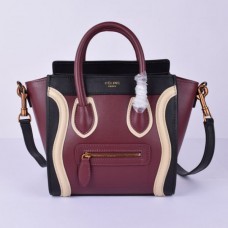 Celine Kleine Gepäcktasche Schwarz Weinweiß